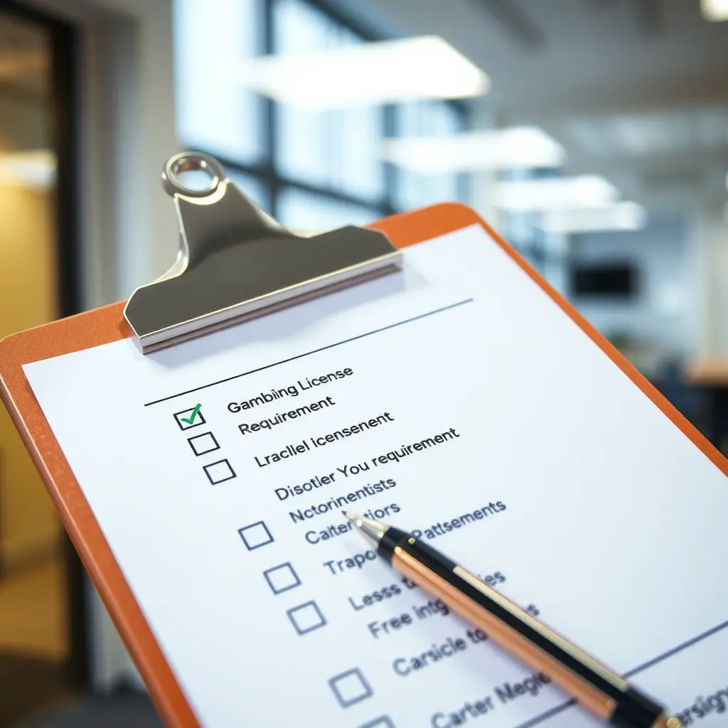 Professional consultation for gambling license application